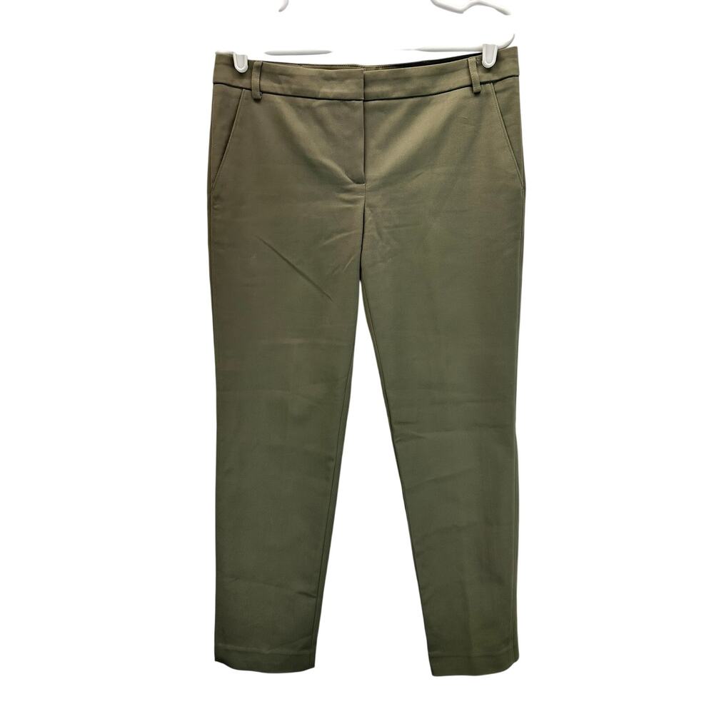 Judith & Charles Cotton Tapered Pant Green Size 8 Business Career